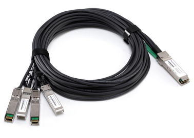 1M pasywny 40GBASE-CR4 QSFP + kabel miedziany do czterech kabli SFP + 10GBASE-CU